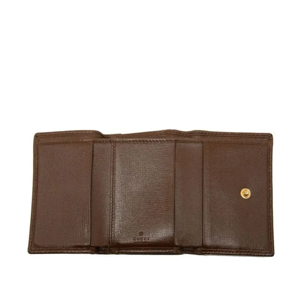 Gucci GG Supreme Horsebit Trifold Wallet